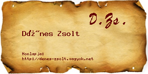 Dénes Zsolt névjegykártya