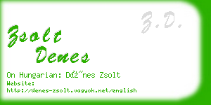 zsolt denes business card